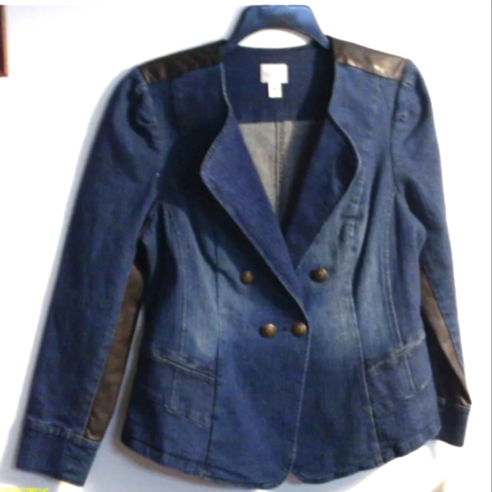Style & Co Jean Jacket Small Stretch Denim